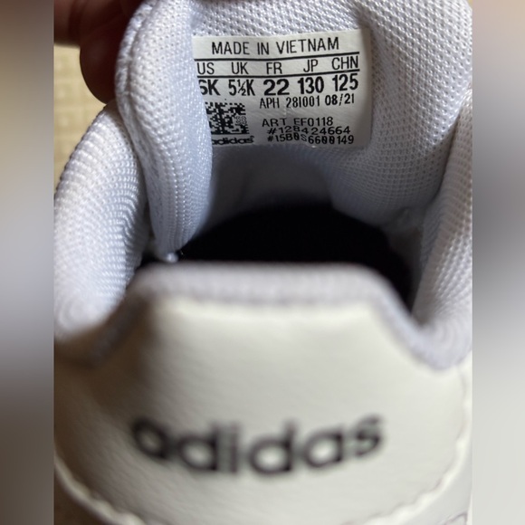 Adidas Baby Grand Court Velcro Sneakers - Picture 4 of 4